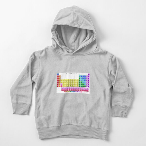 Mendeleev’s periodic table of the elements Toddler Pullover Hoodie