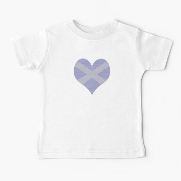 Scots Words in a Saltire in a Heart Baby T-Shirt