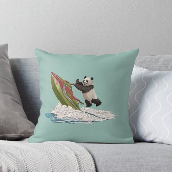 Item preview, El panda vuela en la moto de agua sobre el mar. designed and sold by Sina Holste.