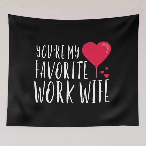 Item preview, Work Wife Hearts Appreciation From Husband Anniversary Birthday Trendy Gift designed and sold by PremiumDesignz.