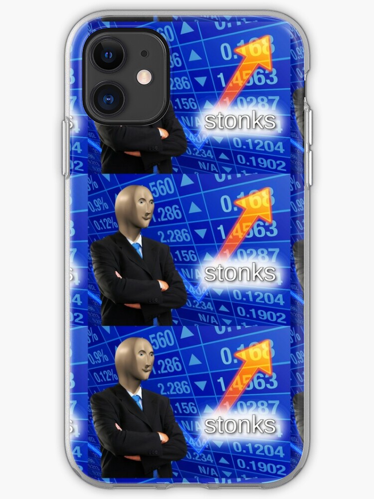 "stonks" iPhone Case & Cover by boxsmash | Redbubble