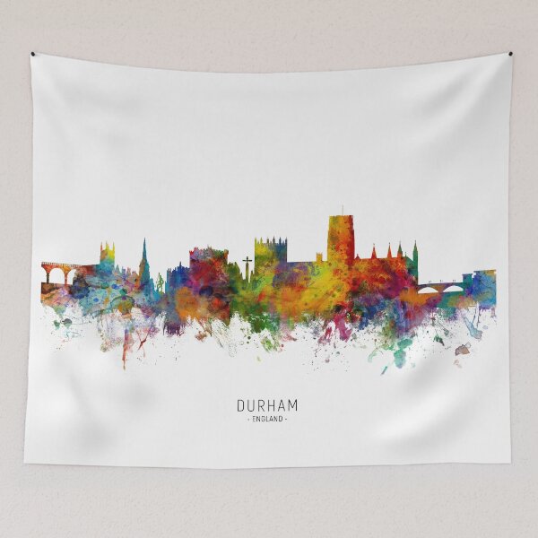 Item preview, Durham England Skyline Cityscape designed and sold by ArtPrints.