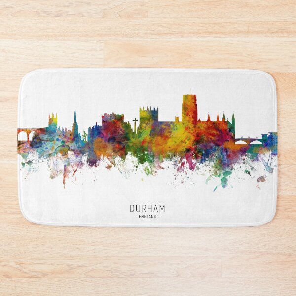 Item preview, Durham England Skyline Cityscape designed and sold by ArtPrints.