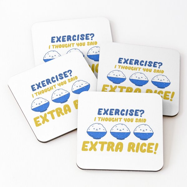 Item preview, EXERCISE EXTRA RICE Sticker designed and sold by aydapadi.