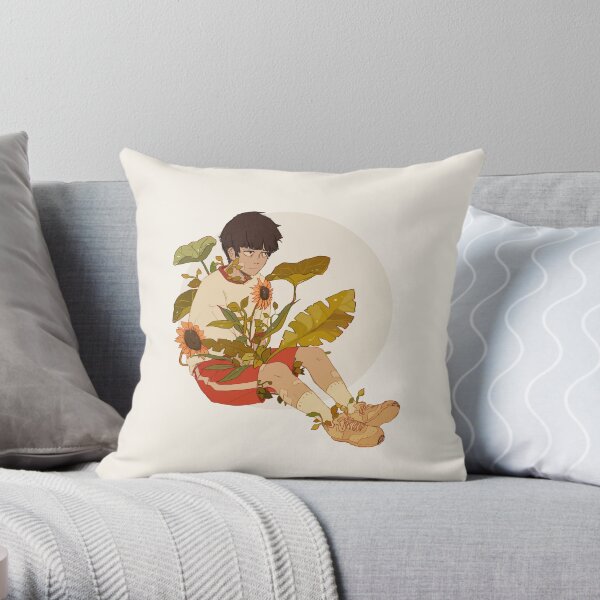 Mob Psycho plants Throw Pillow