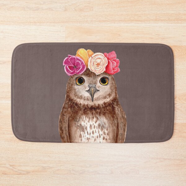 Item preview, Owl with Flowercrown - Watercolour Painting designed and sold by Pattokarts.