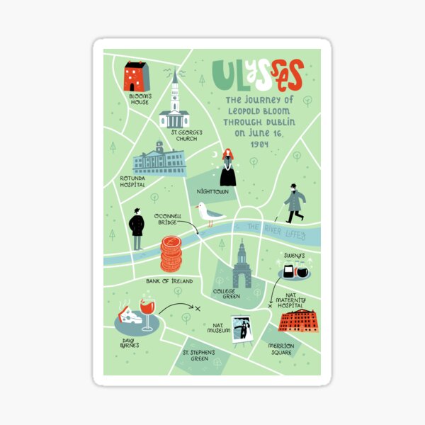 Ulysses Map Sticker