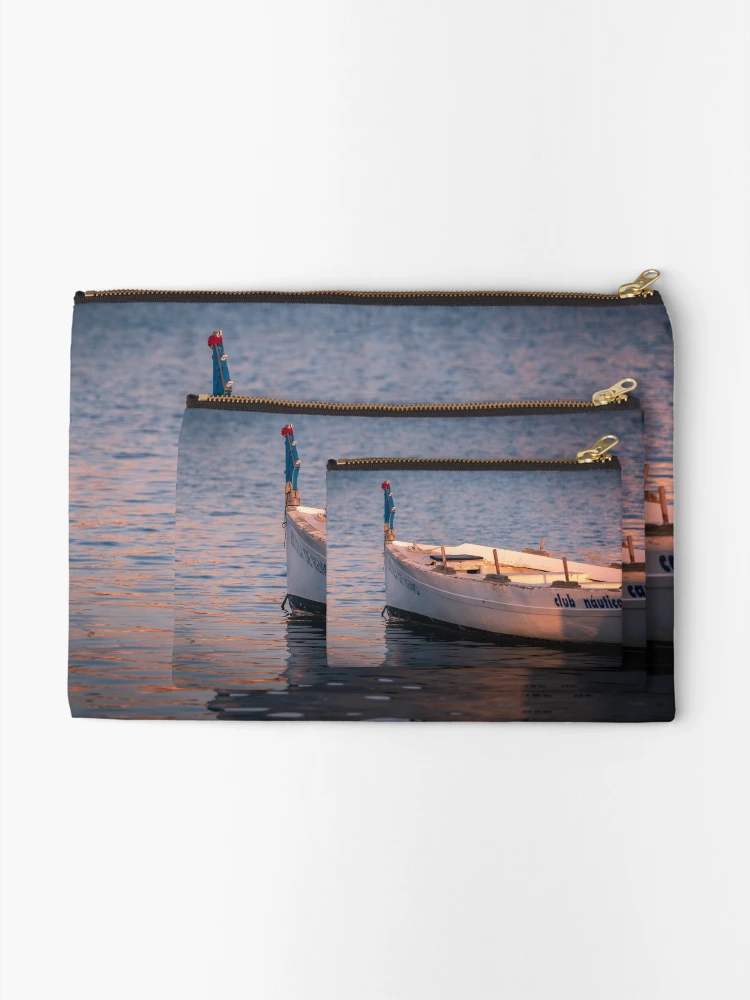 Thumbnail 2 of 4, Zipper Pouch, Sun on a Rowing Boat designed and sold by Ralph Goldsmith.
