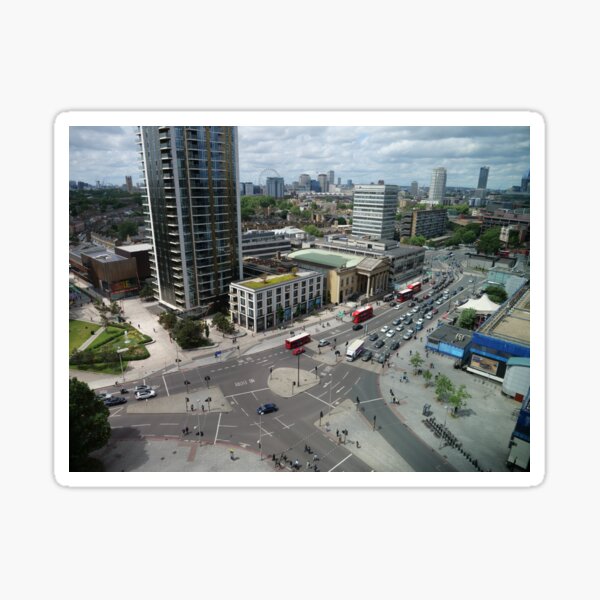 Roundabouts in London for free flow of traffic Sticker
