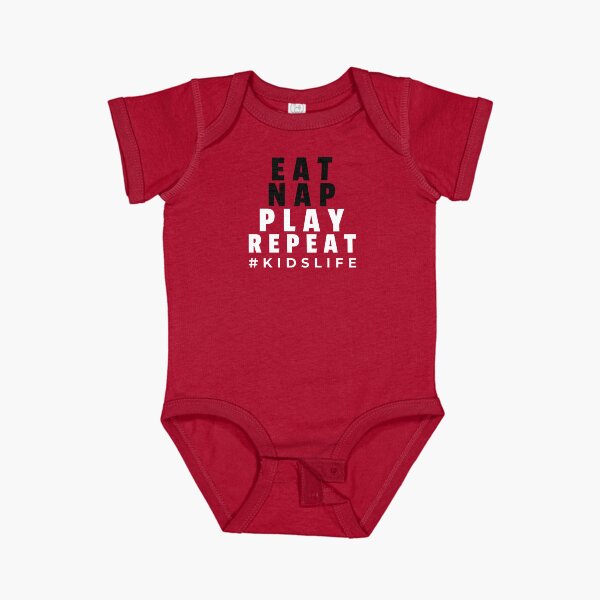 Item preview, eat nap play repeat designed and sold by JamDropKids.