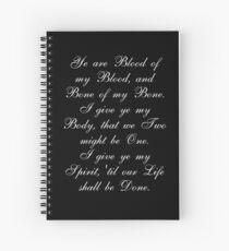 Outlander Wedding Vows Spiral Notebook