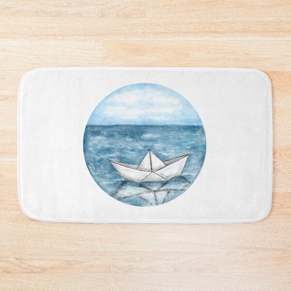 Item preview, Paperboat - Round - Watercolour Painting designed and sold by Pattokarts.
