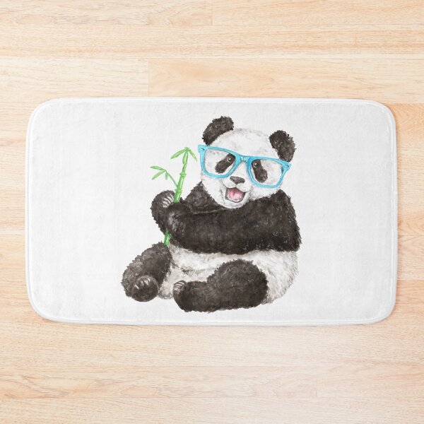 Item preview, Panda with Blue Glasses - Watercolour Painting designed and sold by Pattokarts.
