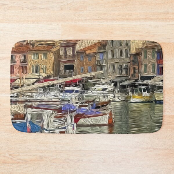 Item preview, Cassis fishing village digital art designed and sold by davidelder.