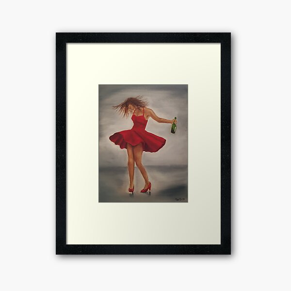Dance like nobody's watching Framed Art Print