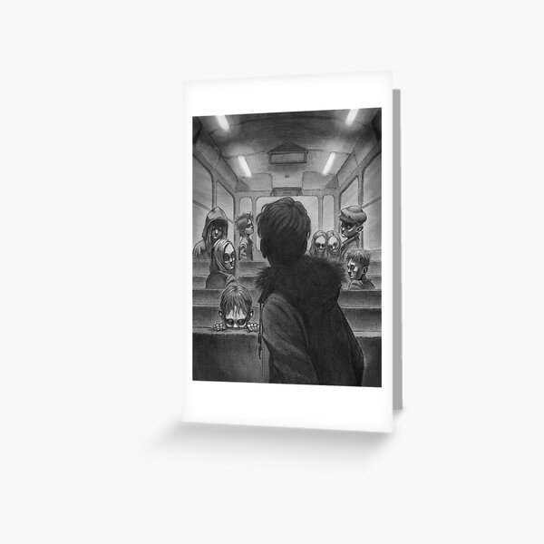 Creepy kids Greeting Card