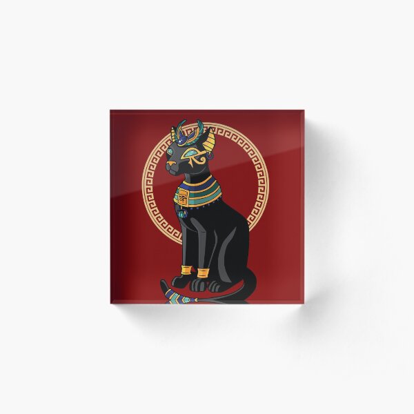 Aziza - Egyptian Cat Acrylic Block