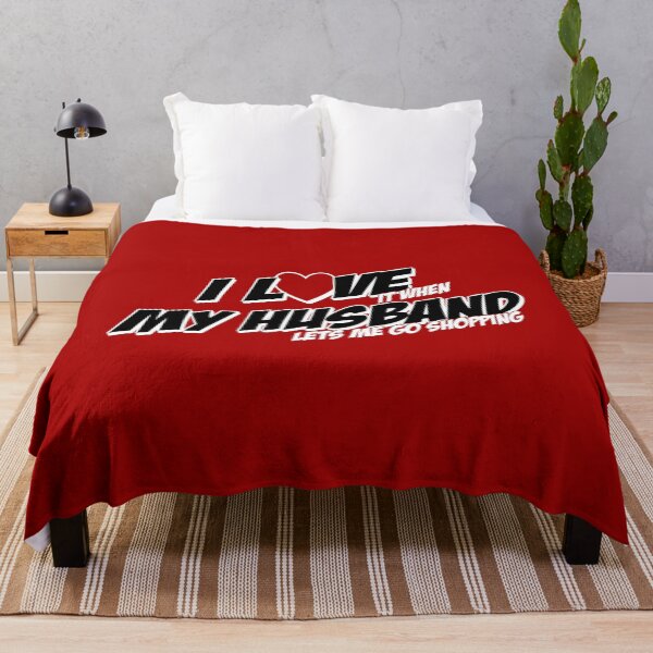 Item preview, I love My husband and Love it When We Go Shopping -Relationship Anniversary Gift Ideas designed and sold by ASClothDesign.