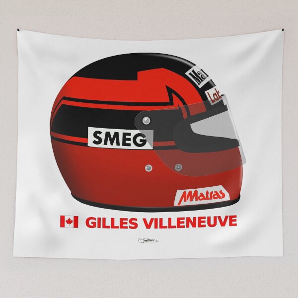 Item preview, Gilles Villeneuve helmet designed and sold by JageOwen.