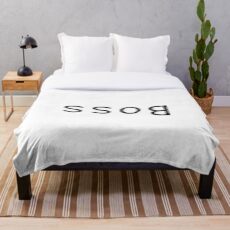 Manta Estilo invertido de Boss Dusty - Ideas de regalos para empresarios y líderes (Fuente negra)