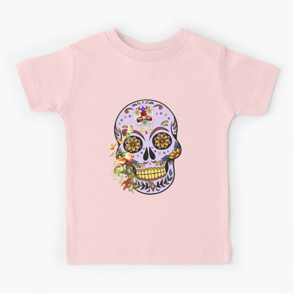 Chicago White Sox Sugar Skull 3/4 Black Sleeve Raglan