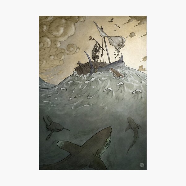 Ay Galanos! - The Old Man and the Sea Photographic Print