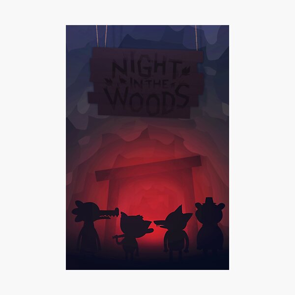 Night in the woods mine Photographic Print