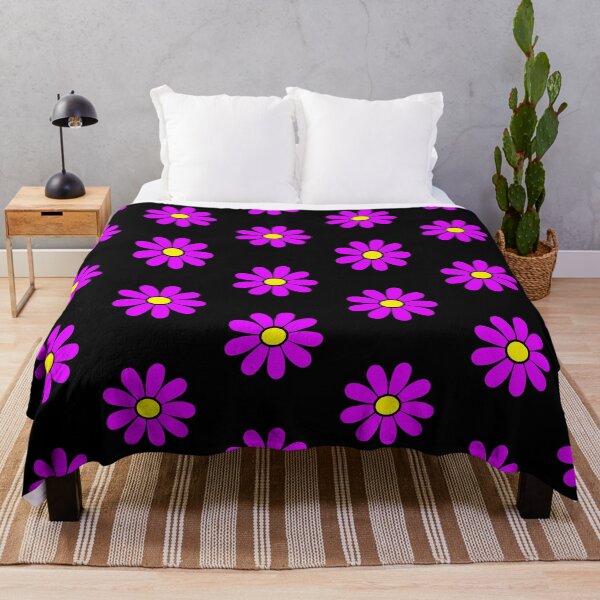 Item preview, Happy Purple Daisy Flower Power 60's 70s Retro Vintage Hippie Gardening designed and sold by funnytshirtemp.