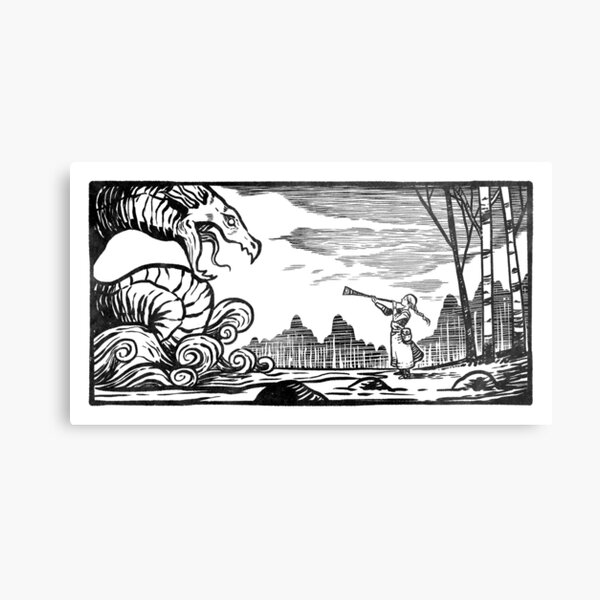 Calling the Lindworm Metal Print