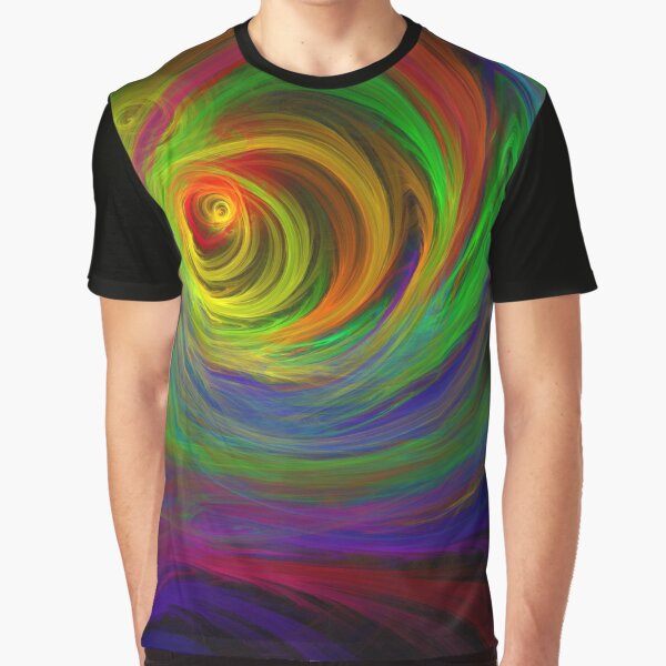 Madman's Sunrise - Apophysis Fractal Flame Graphic T-Shirt