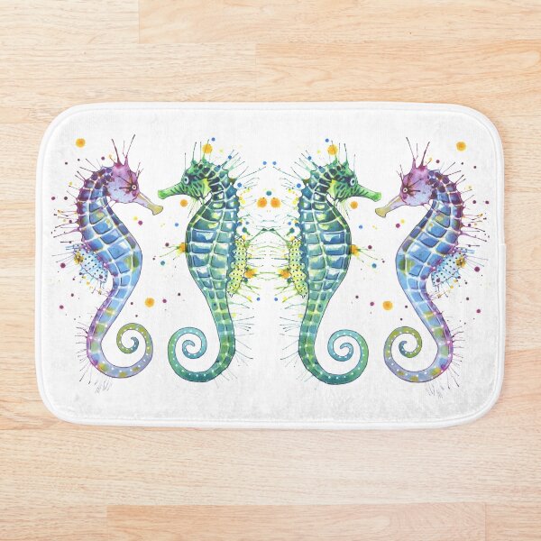 Guardians of the Sea - Seahorse Bath Mat