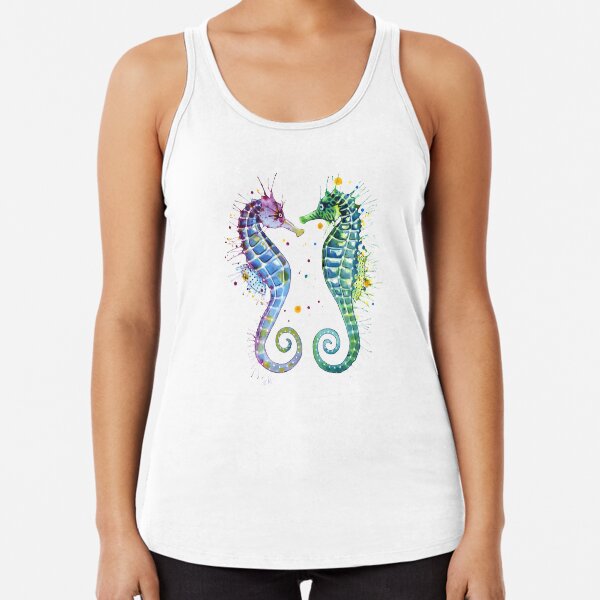 Guardians of the Sea - Seahorse Racerback Tank Top