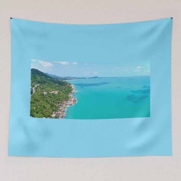 Item preview, Aerial view of Ko Samui shore and Gulf of Thailand designed and sold by Lukasz Szczepanski.
