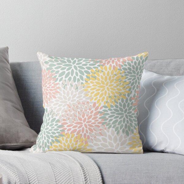Item preview, Floral Abstract Pattern, Blush, Green, Yellow designed and sold by meggydesigns.