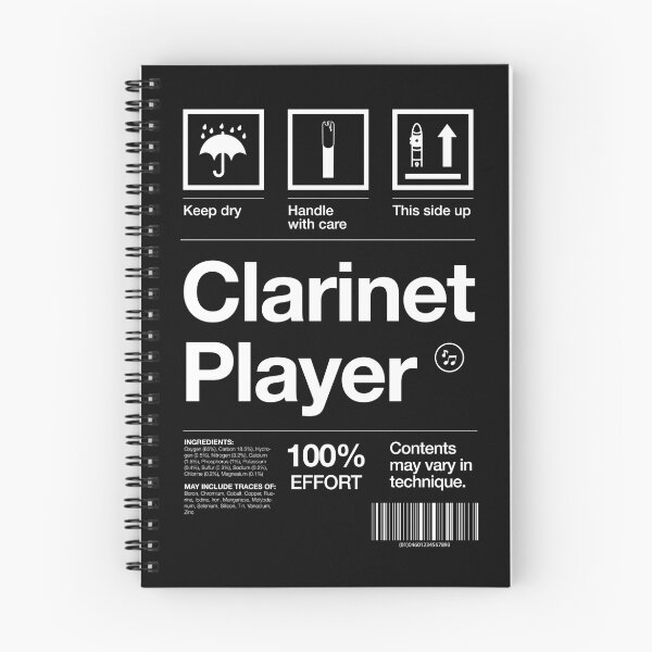 Item preview, "Clarinet Player" Label designed and sold by suried.