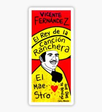 Vicente Fernandez Mexico Pop Folk Art Sticker