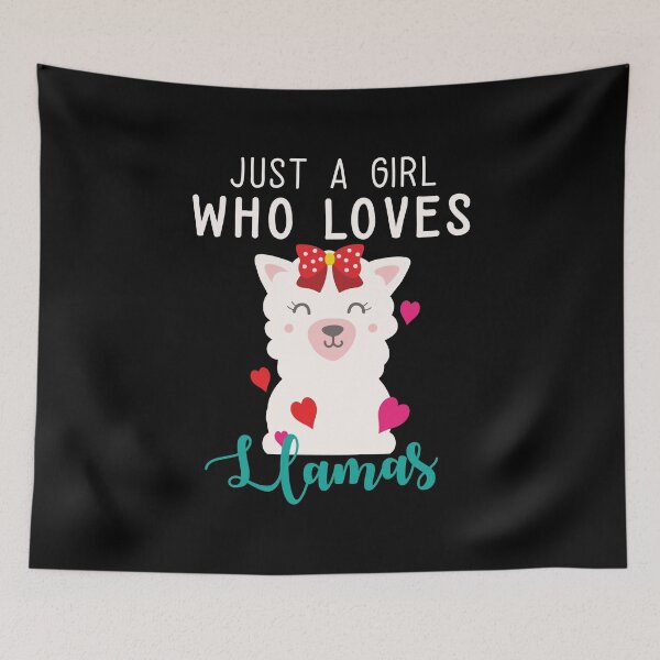 Item preview, Just A Girl Who Loves Llama Animal Lover Gift designed and sold by haselshirt.