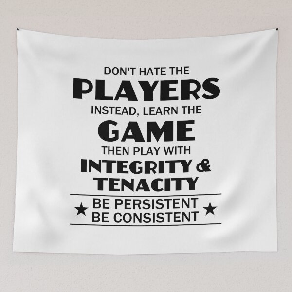 Item preview, Don't Hate The Players (Light) designed and sold by 4wordsmovement.