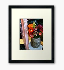 flower color Framed Print