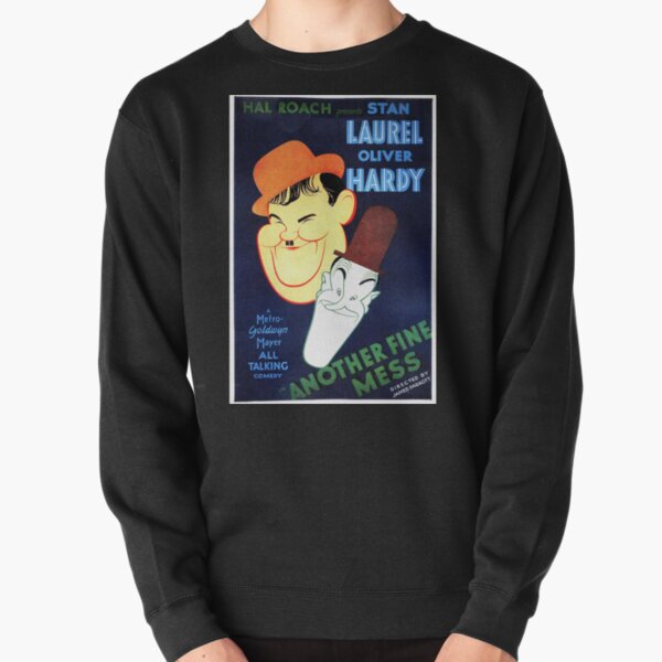 LAUREL AND HARDY. Another Fine Mess. 1930 film. Movie poster. Pullover Sweatshirt