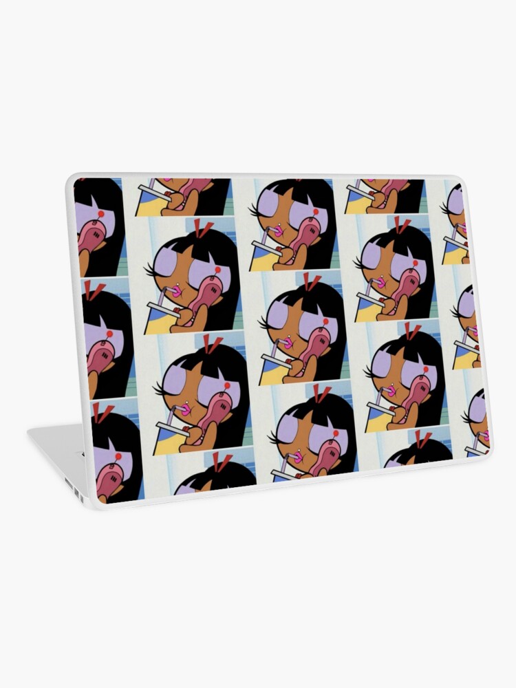 Black Hair Comic 90 S Cartoon Girl 90 S 90 S Pop Cartoon Kawaii Cartoon Pink Pink Aesthetic Cartoon Girl On Phone Makeup Lovers Laptop Skin By Houseofbissy Redbubble