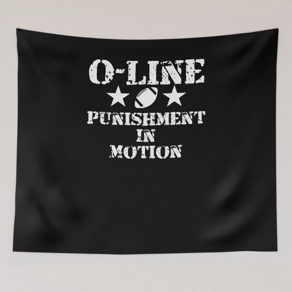 Item preview, American Football Offensive Lineman Punishment In Motion designed and sold by slappywalker.