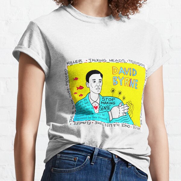 David Byrne Pop Folk Art Classic T-Shirt