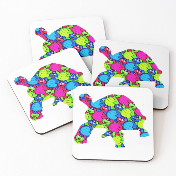 Item preview, Happy Cute Smiley Tortoises designed and sold by weavernap.