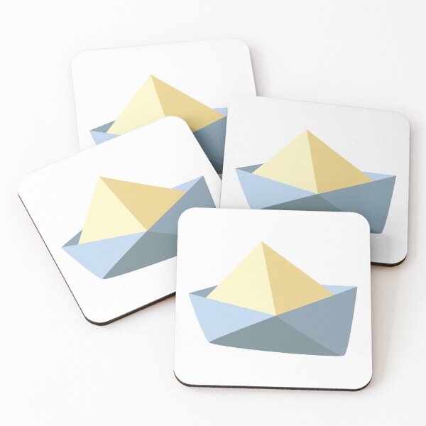 Item preview, Icon paper boat ship sea lake nursery decoration illustration scandinavian designed and sold by eskima.
