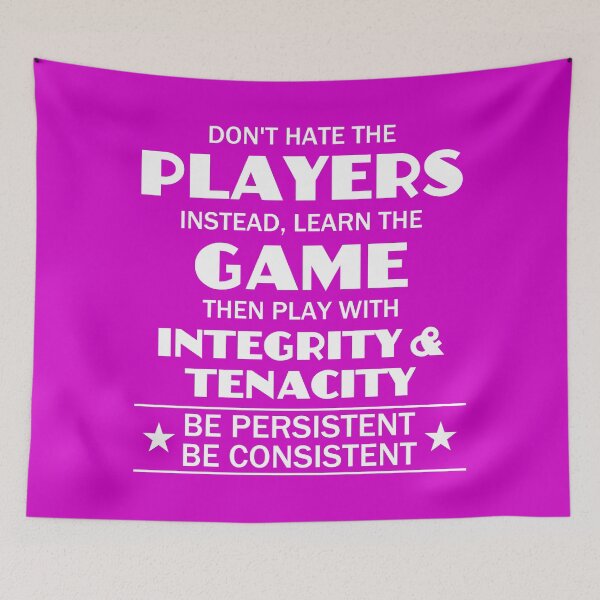 Item preview, Don't Hate The Players (Bright) designed and sold by 4wordsmovement.