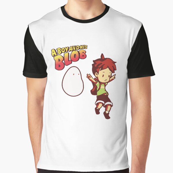 Vista previa del artículo con la obra «Un niño y su blob», diseñado y vendido por eggstoastbacon.