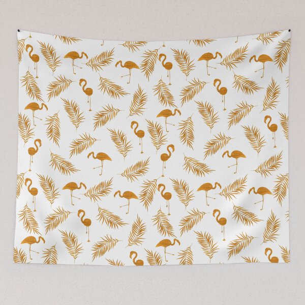 Item preview, Flamingo. White and gold designed and sold by JuliaBadeeva.