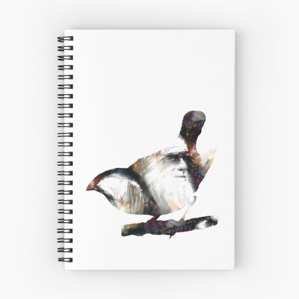 Item preview, Female Large Ground Finch with Charles Darwin designed and sold by weavernap.