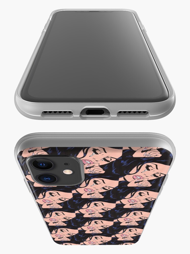 Alternate view of Side Cry Why comic kawaii pinup girl iPhone Case & Cover
